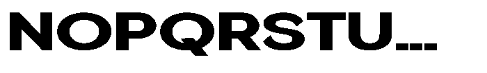 Quenova Black Expanded Font UPPERCASE