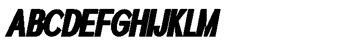Quenova Black Extra Condensed Italic Font UPPERCASE