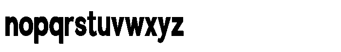 Quenova Black Extra Condensed Font LOWERCASE