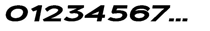 Quenova Black Extra Expanded Italic Font OTHER CHARS