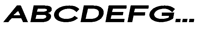 Quenova Black Extra Expanded Italic Font UPPERCASE