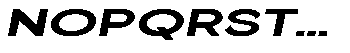 Quenova Black Extra Expanded Italic Font UPPERCASE