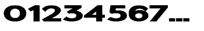 Quenova Black Extra Expanded Font OTHER CHARS