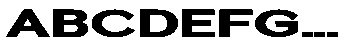 Quenova Black Extra Expanded Font UPPERCASE