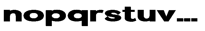 Quenova Black Extra Expanded Font LOWERCASE