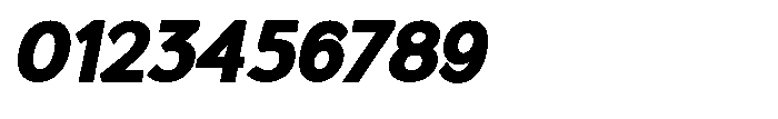 Quenova Black Semi Condensed Italic Font OTHER CHARS