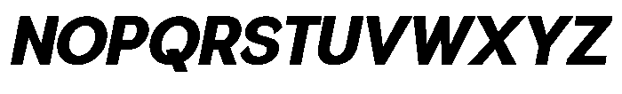Quenova Black Semi Condensed Italic Font UPPERCASE