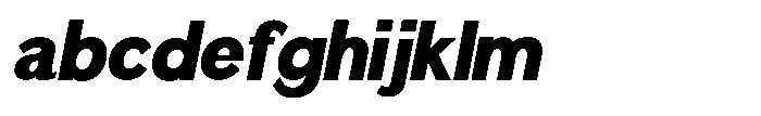 Quenova Black Semi Condensed Italic FONT