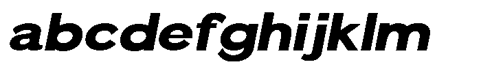 Quenova Black Semi Expanded Italic FONT