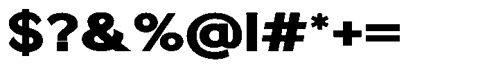 Quenova Black Semi Expanded Font OTHER CHARS