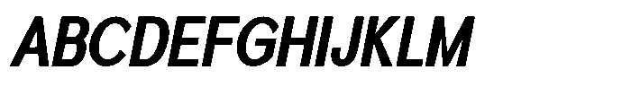 Quenova Bold Condensed Italic Font UPPERCASE