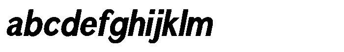 Quenova Bold Condensed Italic FONT