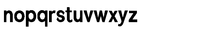 Quenova Bold Condensed Font LOWERCASE