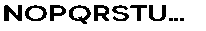 Quenova Bold Expanded Font UPPERCASE