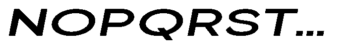 Quenova Bold Extra Expanded Italic Font UPPERCASE