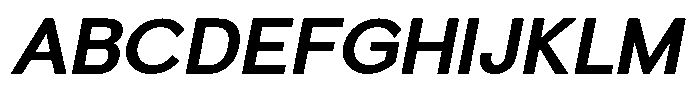 Quenova Bold Italic Font UPPERCASE