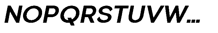 Quenova Bold Italic Font UPPERCASE