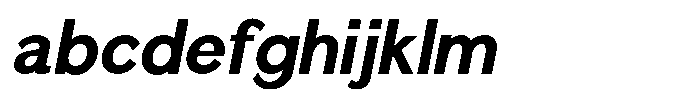Quenova Bold Semi Condensed Italic FONT