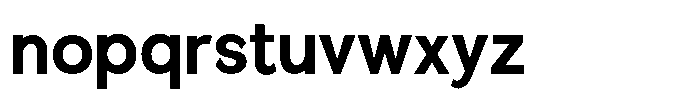 Quenova Bold Semi Condensed Font LOWERCASE