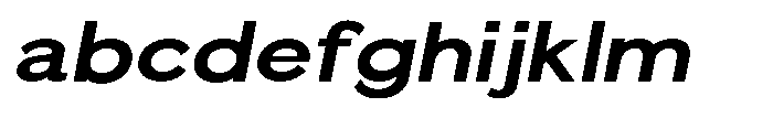 Quenova Bold Semi Expanded Italic FONT