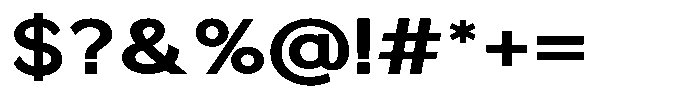 Quenova Bold Semi Expanded Font OTHER CHARS
