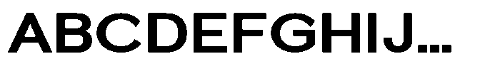 Quenova Bold Semi Expanded Font UPPERCASE