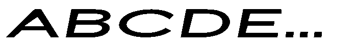 Quenova Bold Ultra Expanded Italic Font UPPERCASE