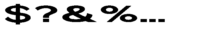 Quenova Bold Ultra Expanded Font OTHER CHARS