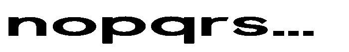 Quenova Bold Ultra Expanded Font LOWERCASE
