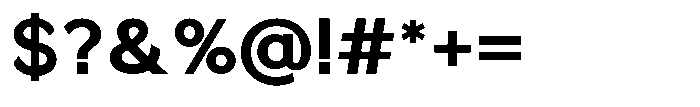 Quenova Bold Font OTHER CHARS