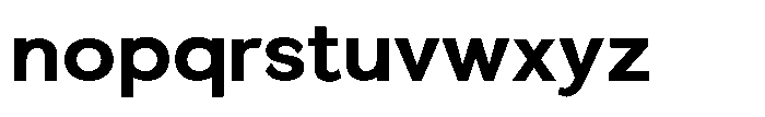 Quenova Bold Font LOWERCASE