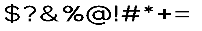 Quenova Expanded Font OTHER CHARS