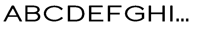Quenova Expanded Font UPPERCASE