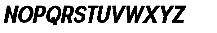 Quenova Extra Bold Condensed Italic Font UPPERCASE
