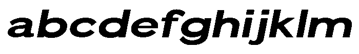 Quenova Extra Bold Expanded Italic FONT