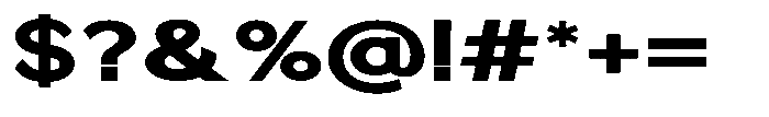 Quenova Extra Bold Expanded Font OTHER CHARS