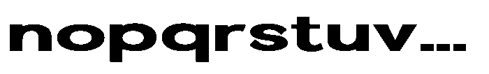 Quenova Extra Bold Extra Expanded Font LOWERCASE