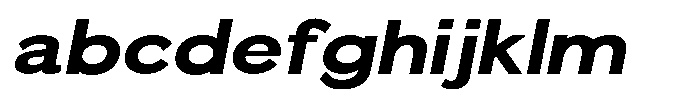 Quenova Extra Bold Semi Expanded Italic FONT
