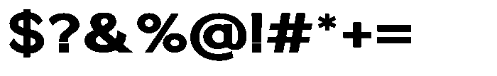 Quenova Extra Bold Semi Expanded Font OTHER CHARS