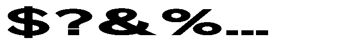 Quenova Extra Bold Ultra Expanded Font OTHER CHARS