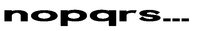 Quenova Extra Bold Ultra Expanded Font LOWERCASE