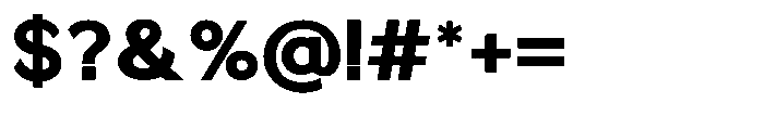 Quenova Extra Bold Font OTHER CHARS