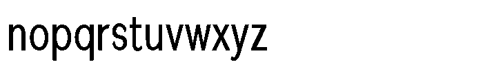 Quenova Extra Condensed Font LOWERCASE