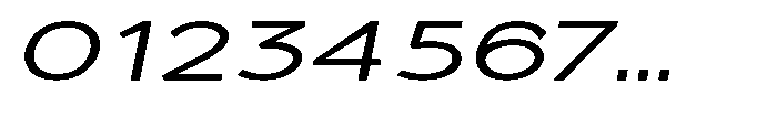 Quenova Extra Expanded Italic Font OTHER CHARS