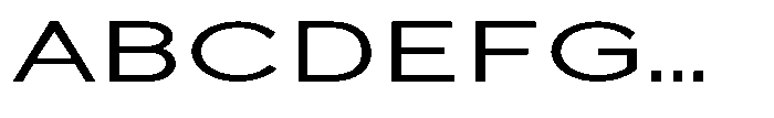 Quenova Extra Expanded Font UPPERCASE