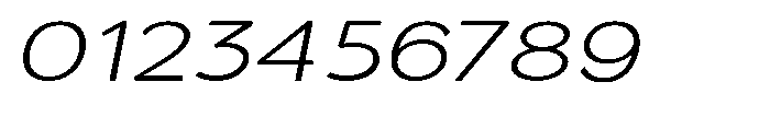 Quenova Extra Light Expanded Italic Font OTHER CHARS