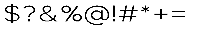 Quenova Extra Light Expanded Font OTHER CHARS