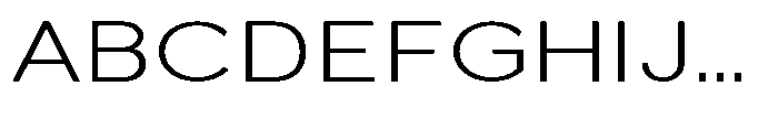 Quenova Extra Light Expanded Font UPPERCASE