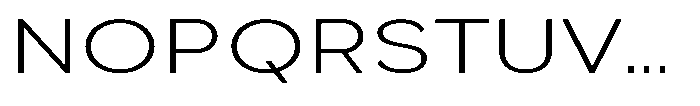 Quenova Extra Light Expanded Font UPPERCASE