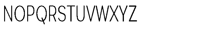 Quenova Extra Light Extra Condensed Font UPPERCASE